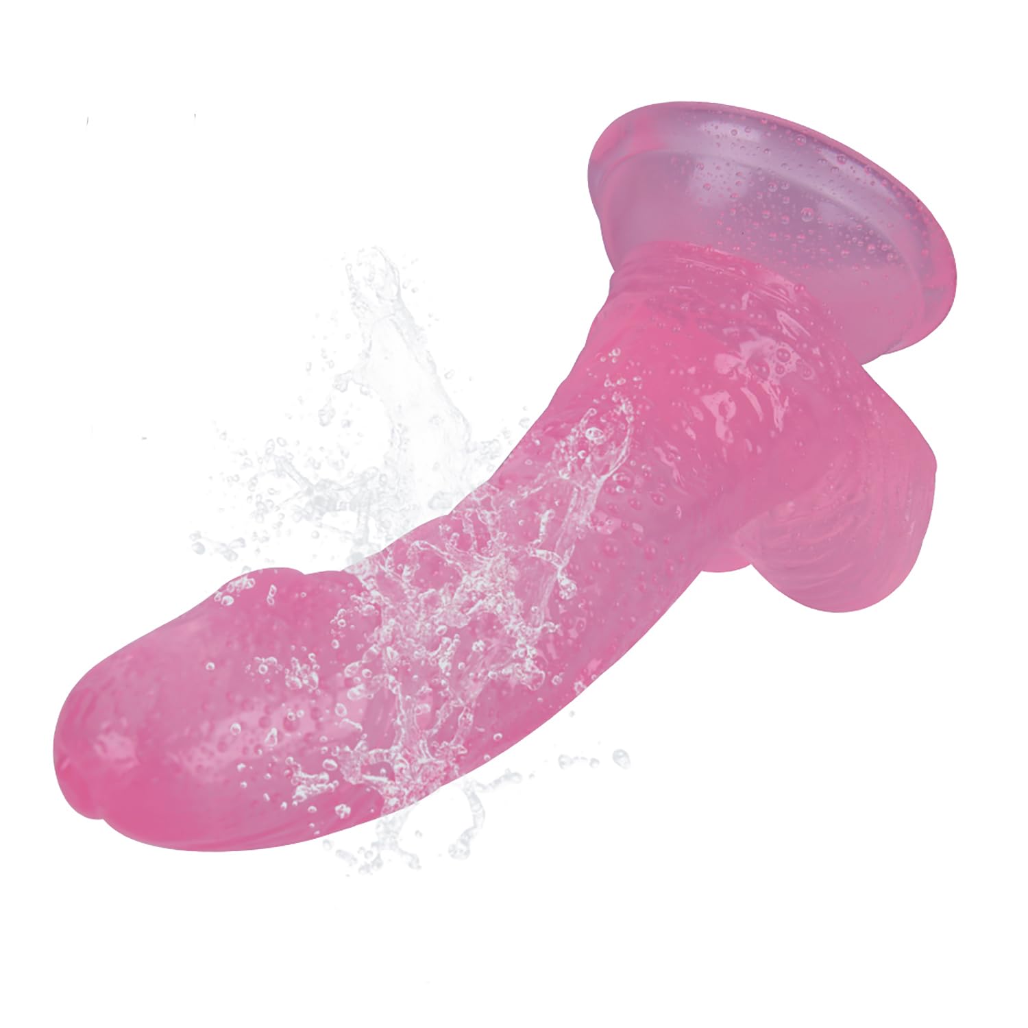 Rosado,CHANGPLCPRO Mini juguete de masaje con base de ventosa, fácil de limpiar