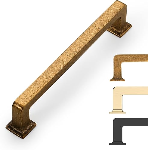 9BUILD Paquete de 6 manijas de gabinete de cocina de 3.75 pulgadas de níquel satinado cepillado, manijas de gabinete de cocina, manijas de cocina