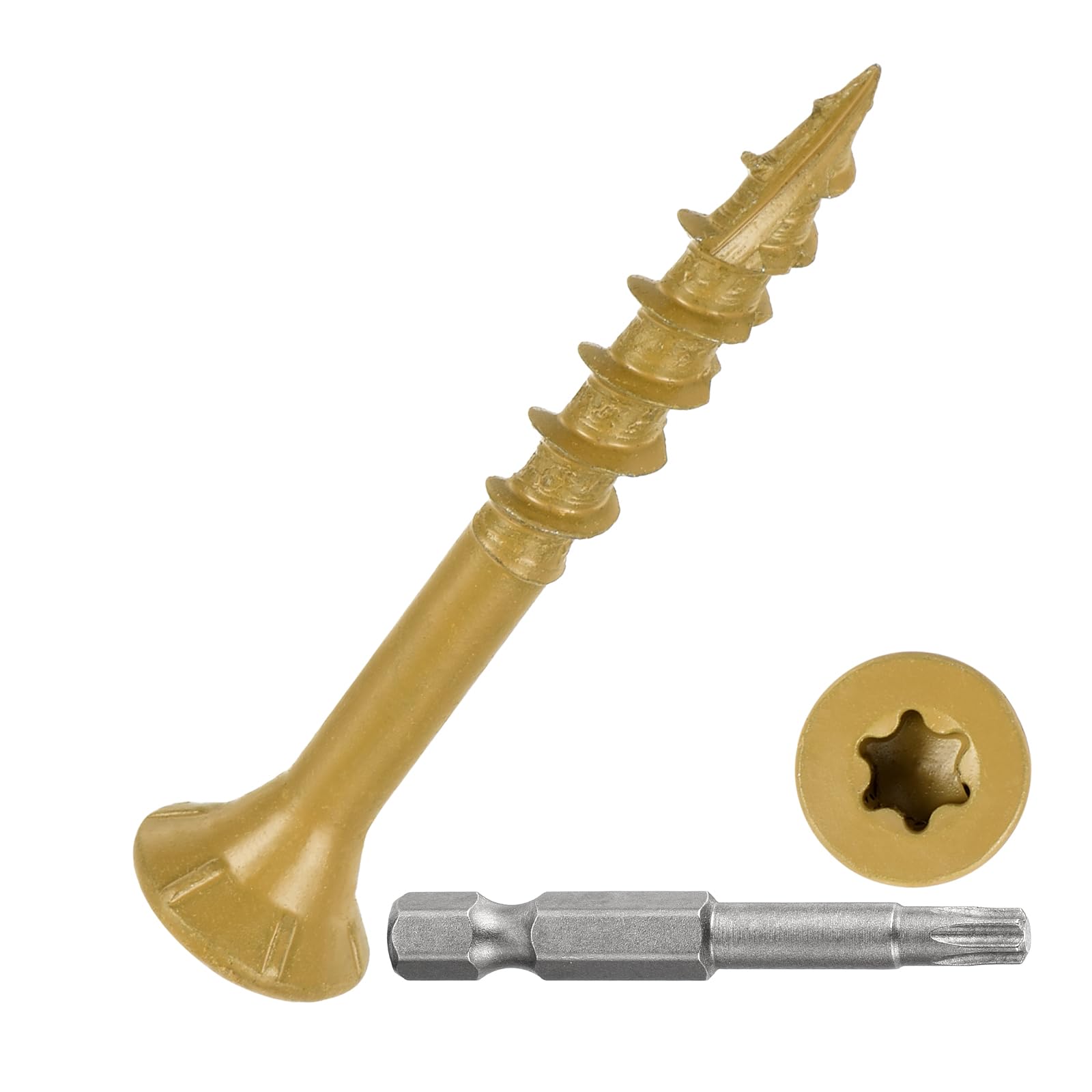 DTGN #8x1-1/2" Deck Screws, 500Pack, Good for Decks Fences, Frames, Farms, Outdoor Furniture