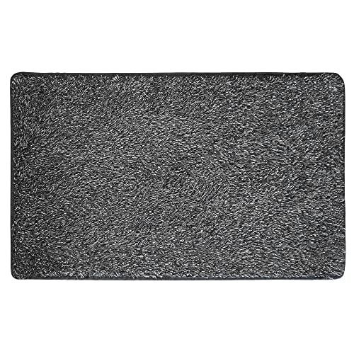 DILUMA Fußmatte Magic 45x75 cm Anthrazit - Super Saugstark, Schnelle Schmutzreinigung, rutschfest, Waschbar - Schmutzfangmatte für Indoor & Outdoor - Fußabtreter Wetterfest - Türvorleger Türmatte