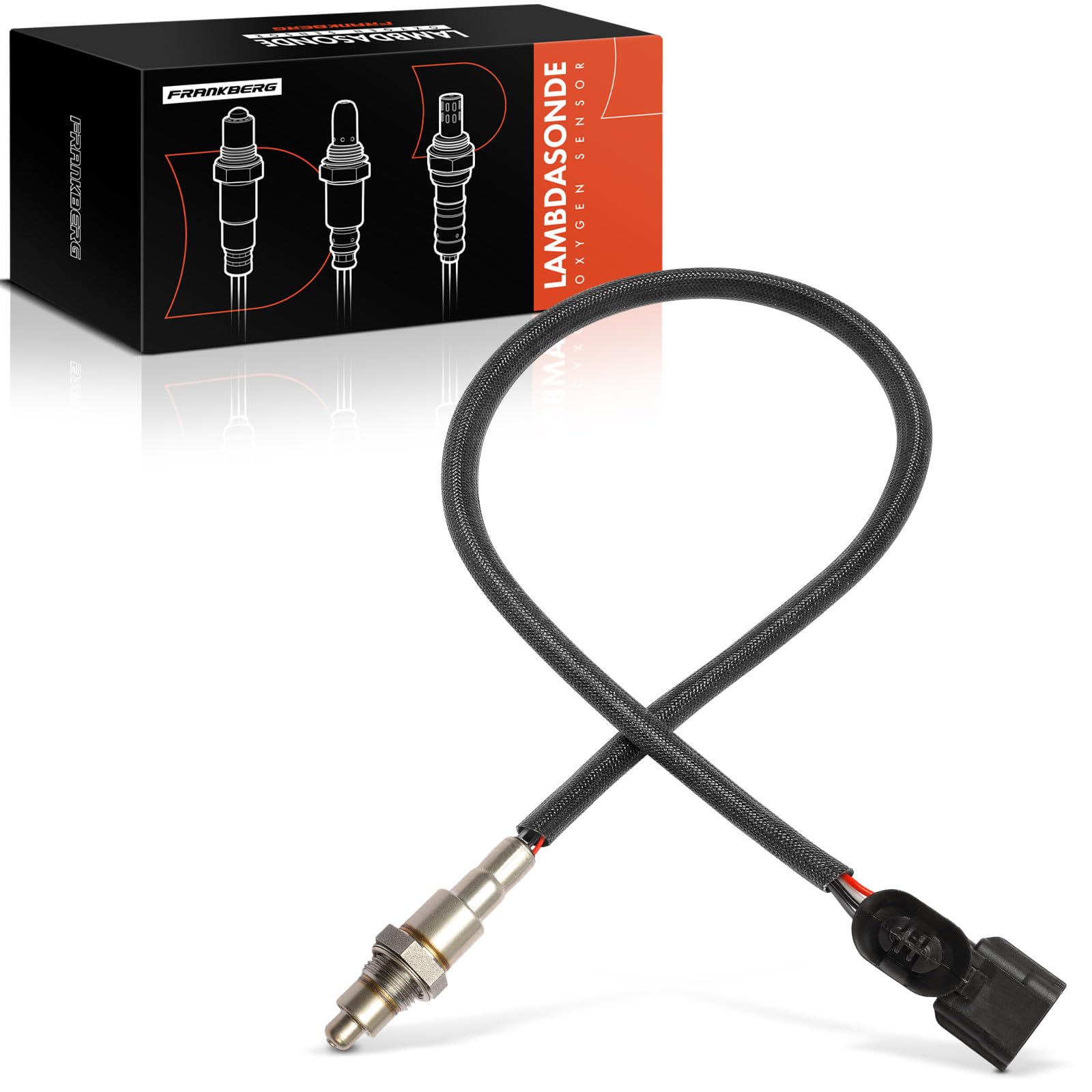 Frankberg Système d'échappement Sonde lambda Sonde à oxygène Arrière | A4535422200; Compatible avec: M.e.g.a.n.e IV Hatchback B9A/M/N, Fortwo Cabriolet 453, Talisman LP, Vesta