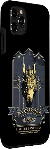 Miniatura 3 de Funda para iPhone 11 Pro Max Hogwarts Legacy The Graphorn Golden Logo V2