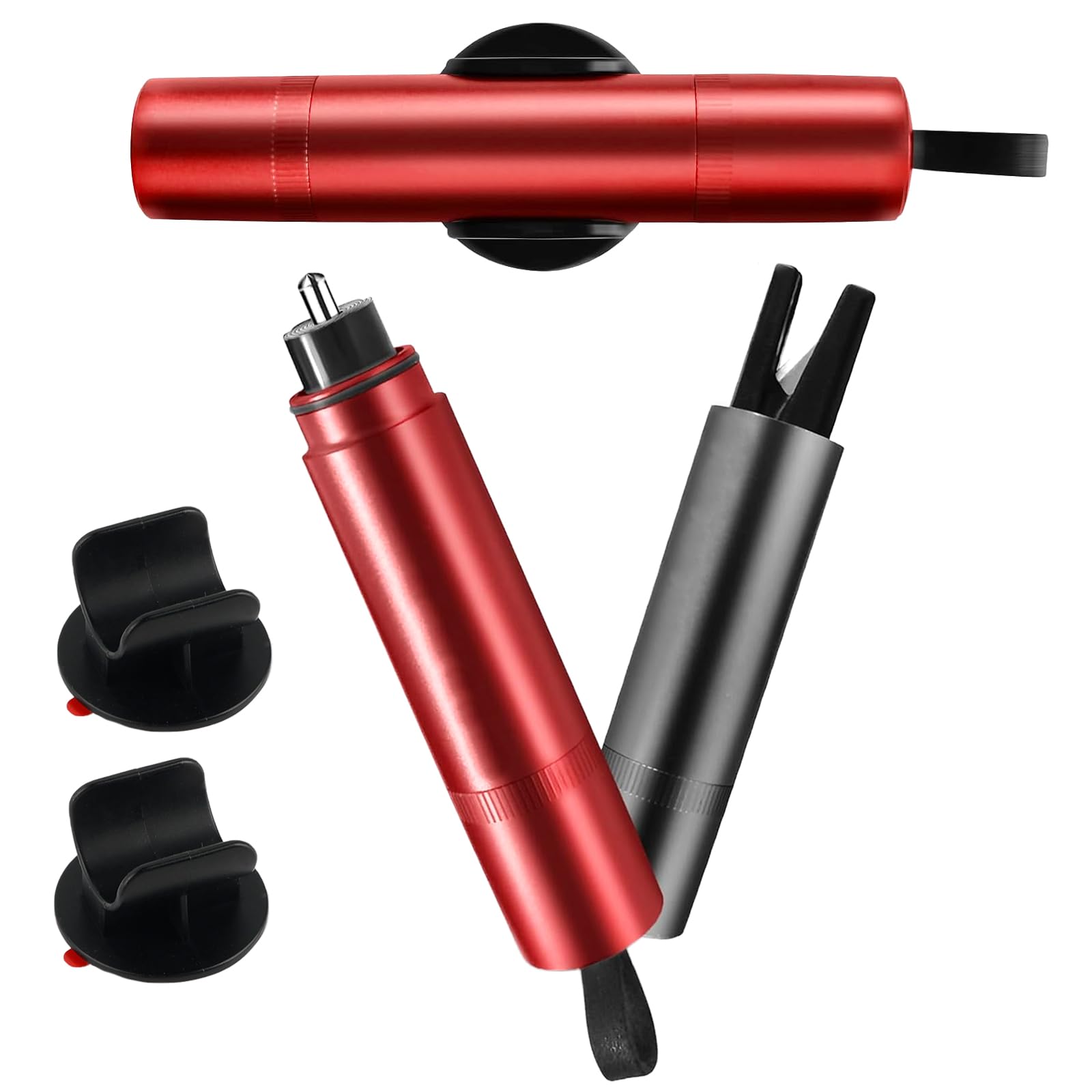 Accessoire Sécurité Véhicule Marteau Brise-vitre De Sécurité Voiture 2-en-1 - Coupe-ceinture Intégré - Portable