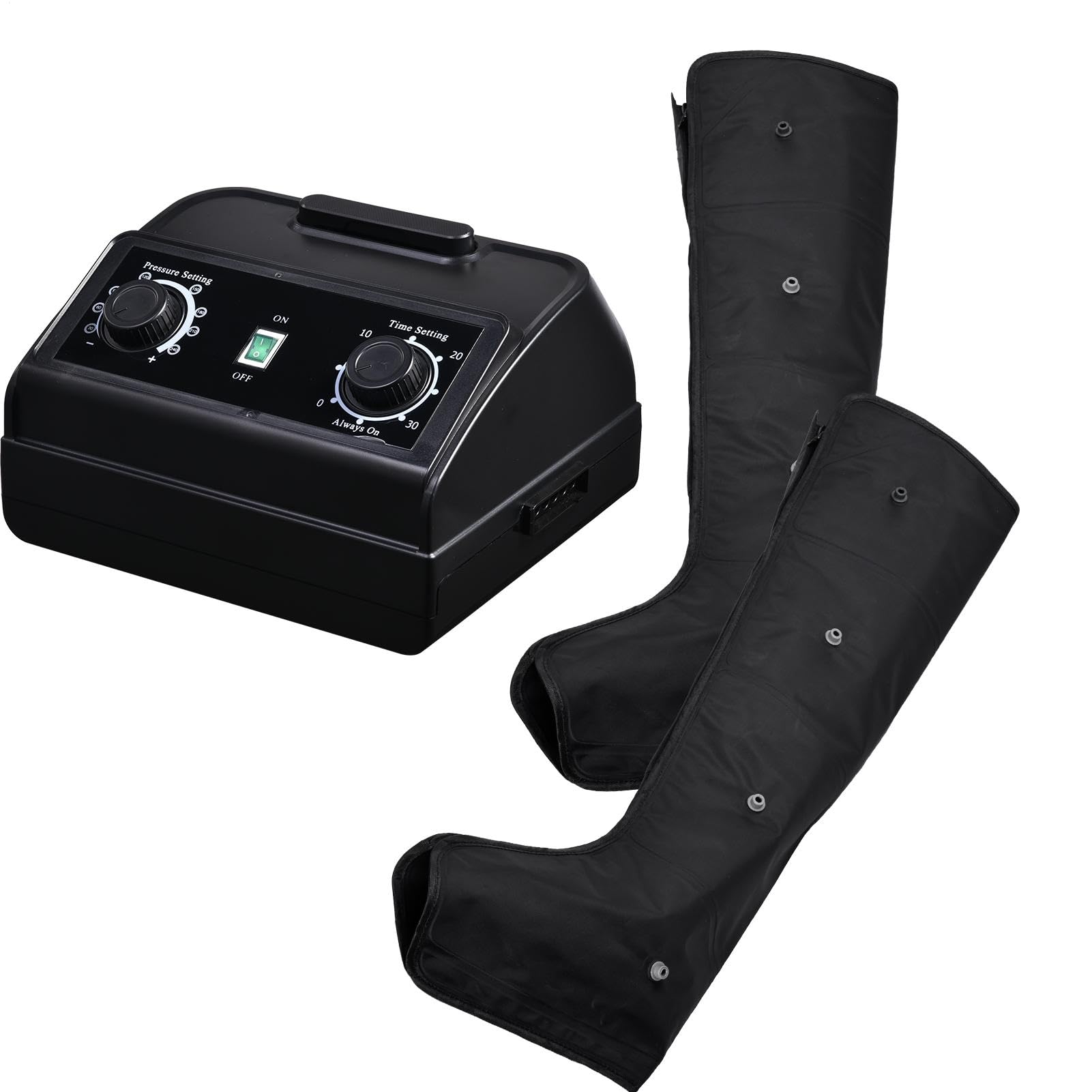 Masajeador de piernas de compresión Masajeador de pies con 4 cojines de | Botas de compresión para piernas fáciles de usar, productos de ayuda a mayores Productos para mayores