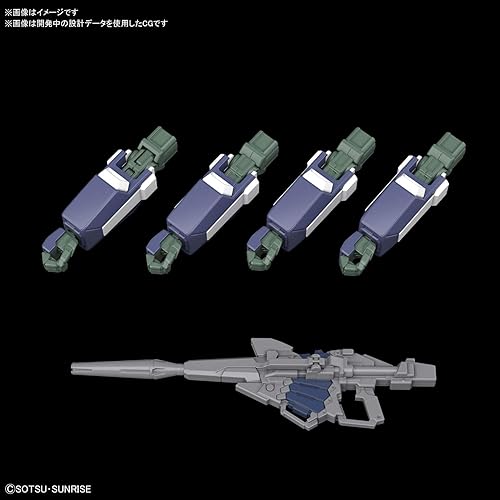 Miniatura 6 de Bandai Hobby - Gundam NT - Supresor de balas de plata #225, kit de modelo Bandai Spirits HGUC 1/144