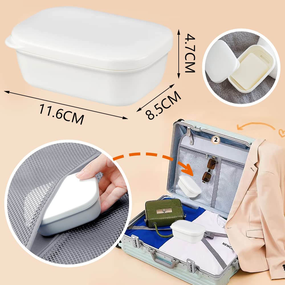 IDNVFY Boîte À Savon Portable En 6 Parties, Boîte De Rangement En