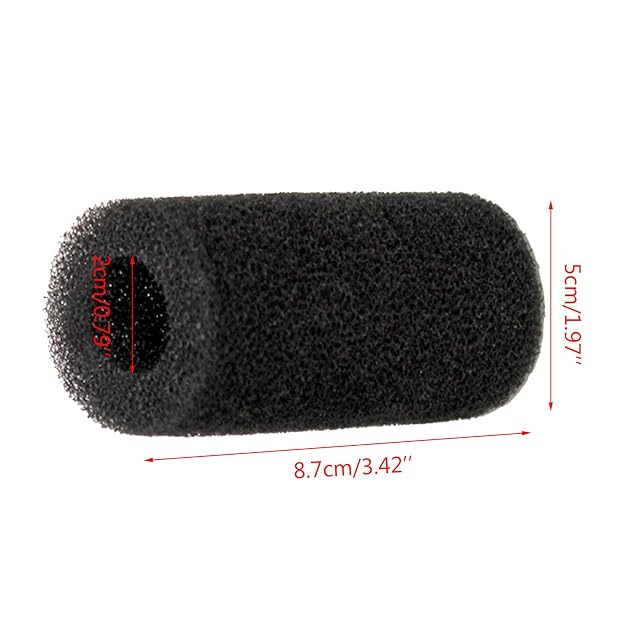 Foto 4 de 7 de LEELOU Esponja de prefiltro para acuario, 5 unidades, color negro, prefiltro