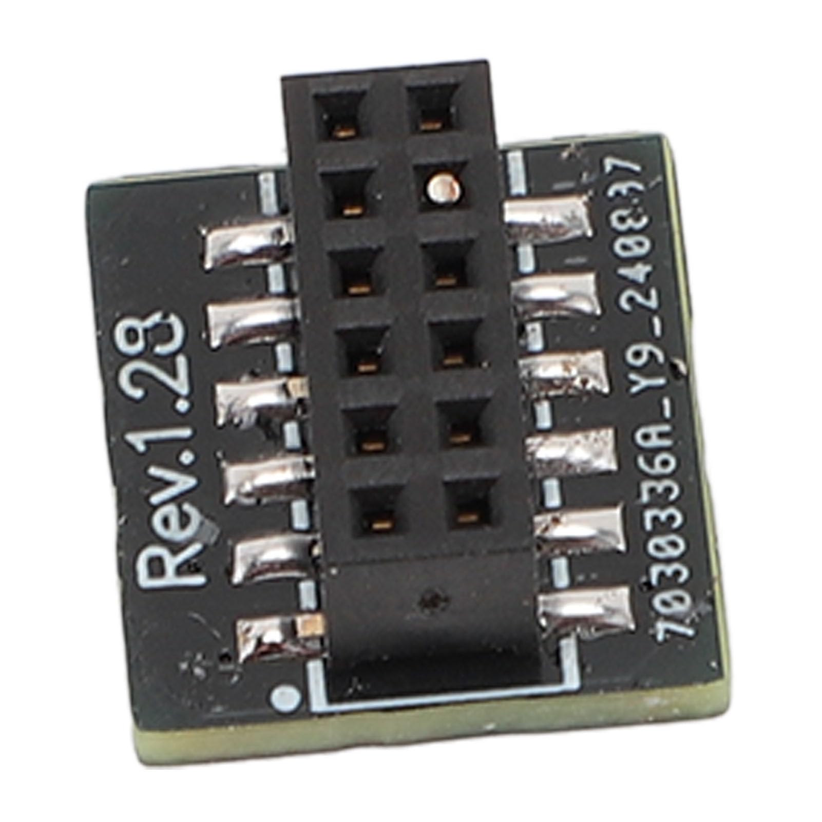 TPM2.0 Module with TPM 2.0 Security and 12 Pin PCB Module for InfineonSLB 9670, Compatible with A520, B550, WRX80, X570S, B650, X670, 10, 11 TPM 2.0 with SPI Interface