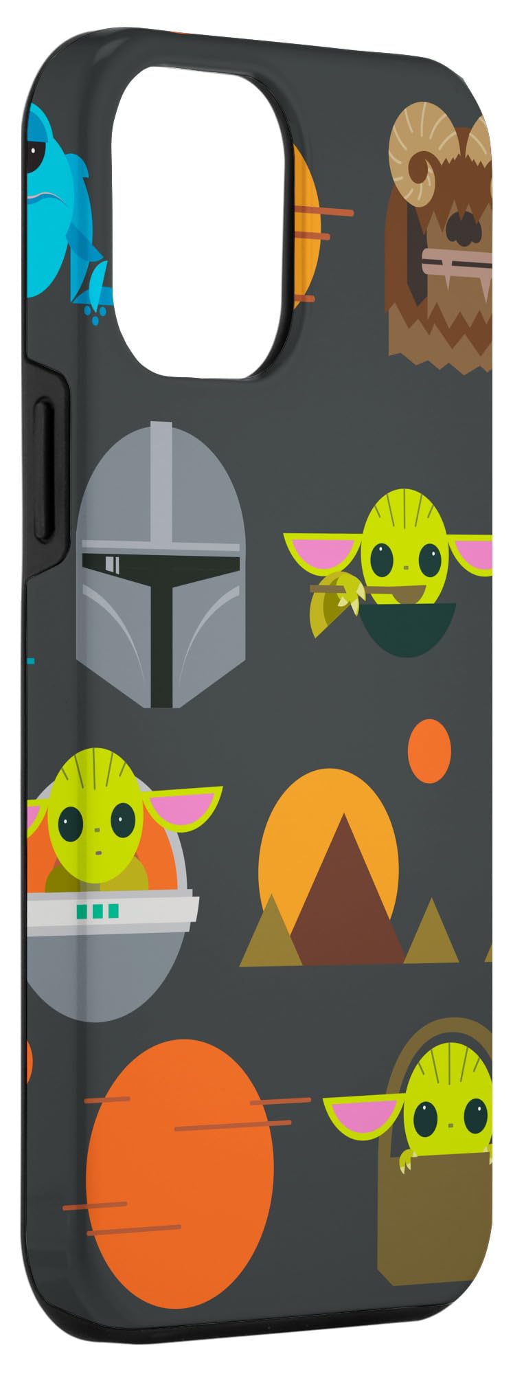 Cover Per IPhone 12 Pro Max Star Wars The Mandalorian | Custodia Protettiva Con Mando E Baby Yoda - Assorbe Gli Urti