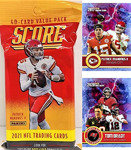 2021 Score NFL Football Factory Sealed JUMBO FAT PACK with 40 Cards In | amzdealz