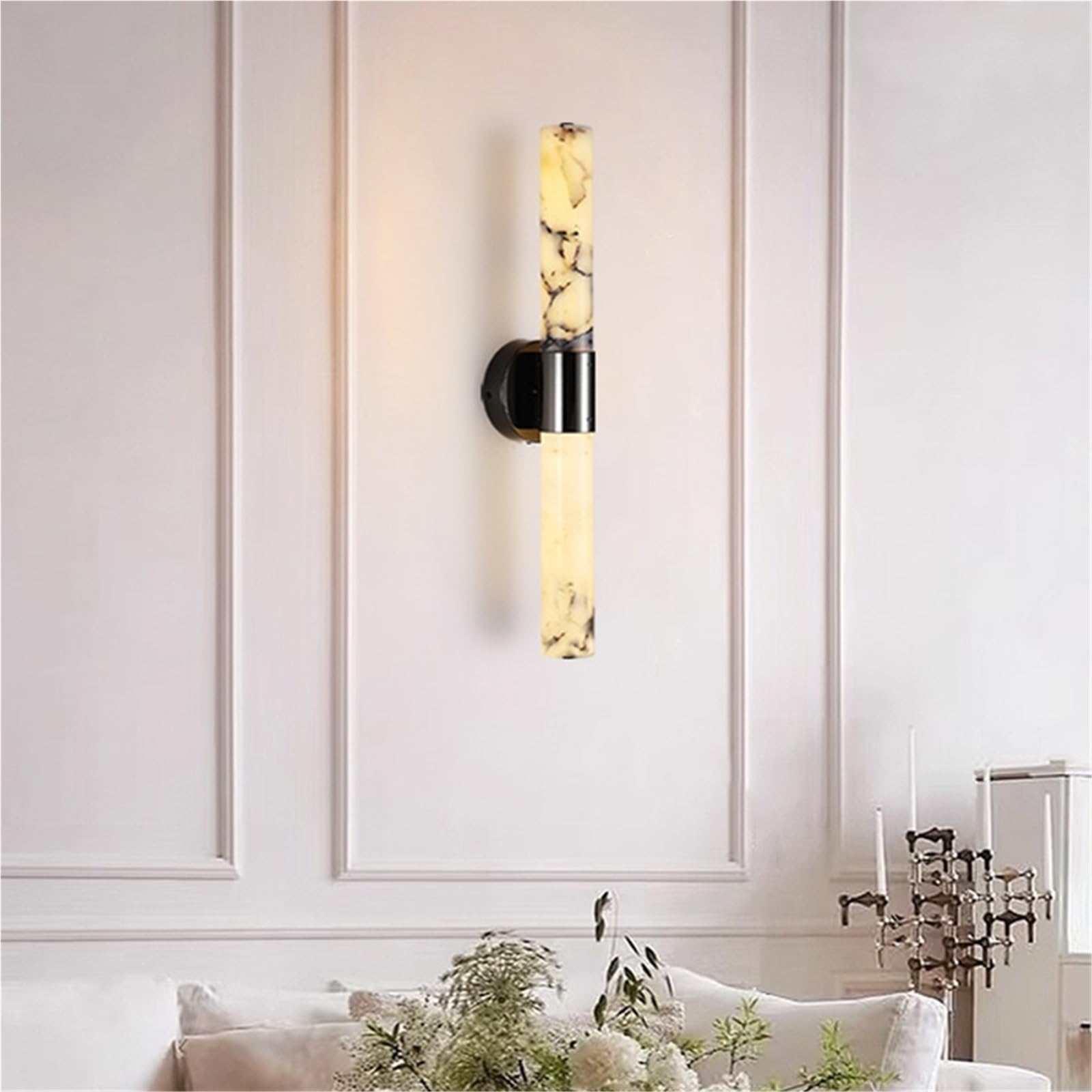 Lampade parete Lampada da parete lunga in marmo, luce retrò, lampade decorative di lusso for corridoio d'ingresso Decorazione applique