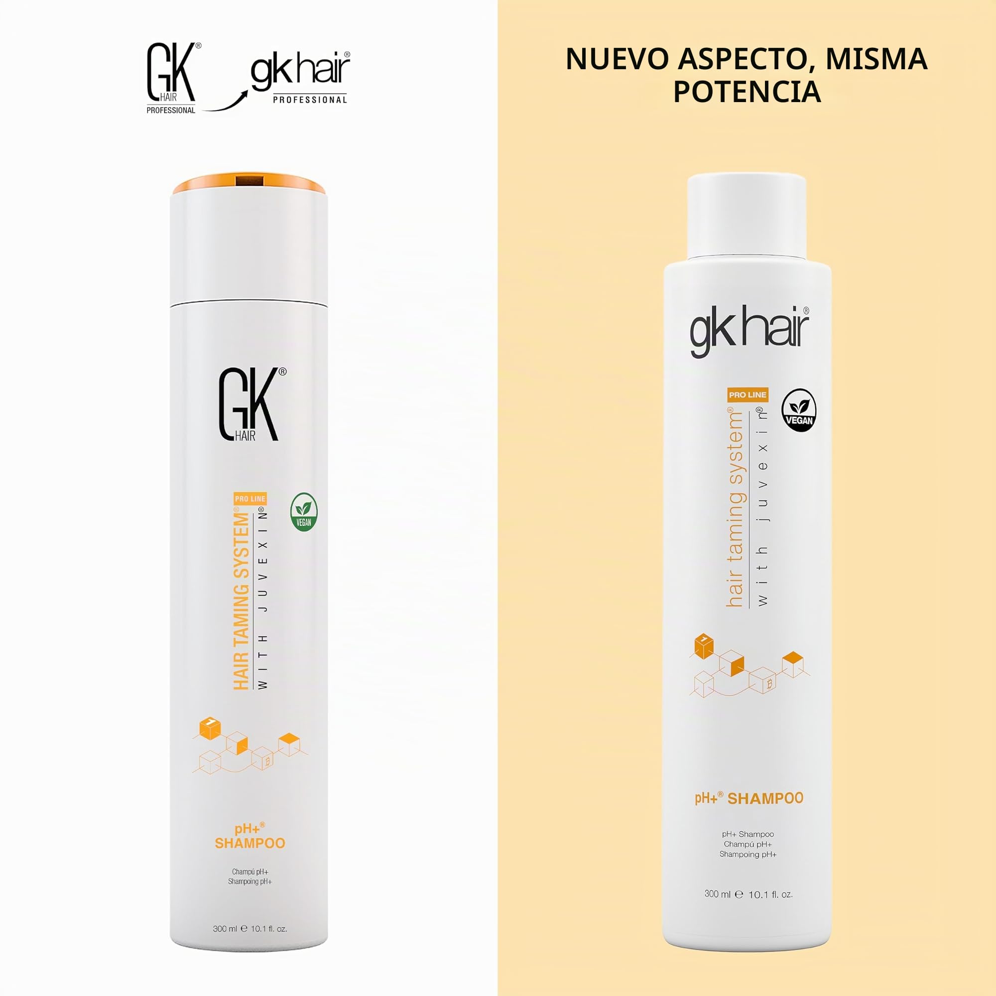 GK HAIR Global Keratin pH+ Pre-Treatment Clarifying Shampoo (10.1 Fl Oz/300ml) Para una limpieza profunda del cabello, elimina las impurezas con aloe vera, vitaminas y aceites naturales