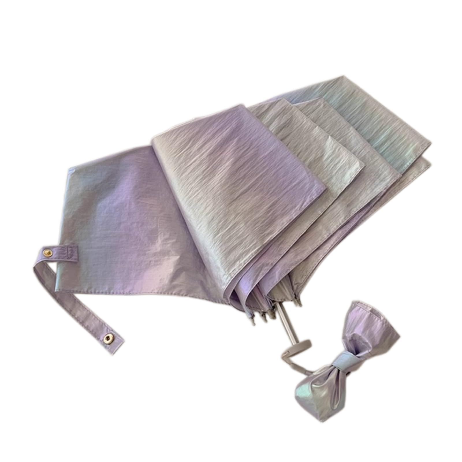 Regenschirm Iridescent Shimmer Faltschirm, Leichter Winddichter Wasserdichter Sonnenschutzschirm-purple-6k-aluminum