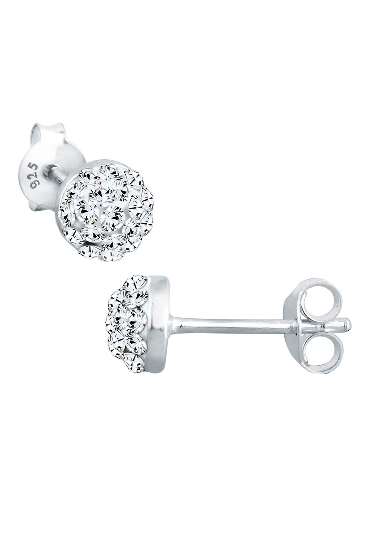 Elli Orecchini da donna scintillanti con cristalli in argento sterling 925