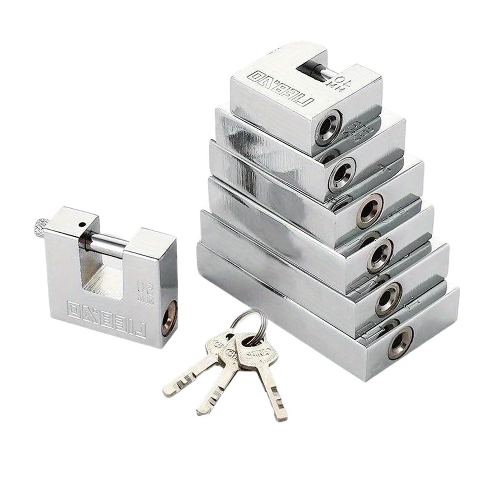 Kdhcvkz 50Mm Padlock Security Safety Lock Antique Horizontal Opening Anti-Ancient Horizontally Open Rectangular Blade(50Mm)