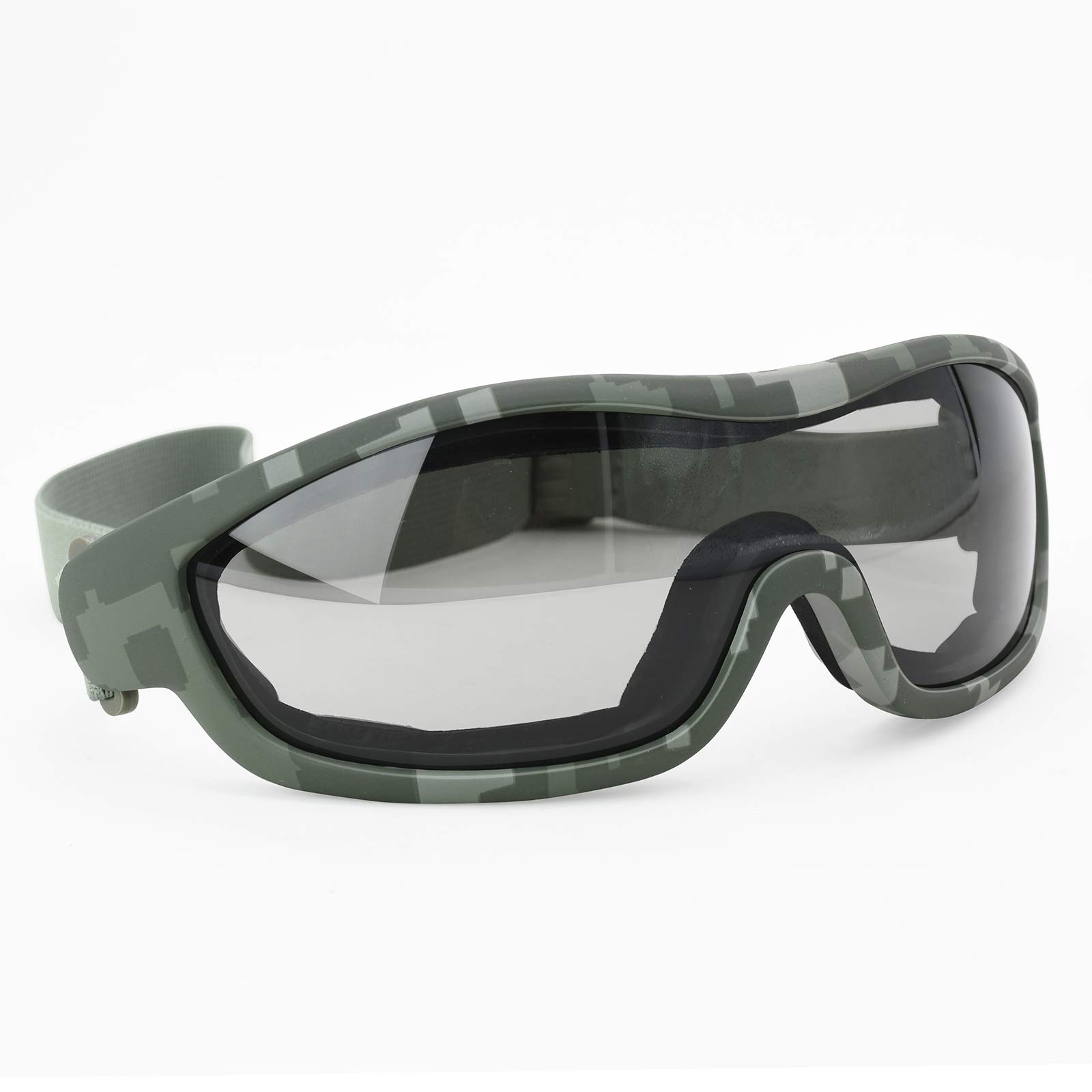 Viriber Gafas de motocicleta con protección UV para exteriores, gafas de combate a prueba de polvo