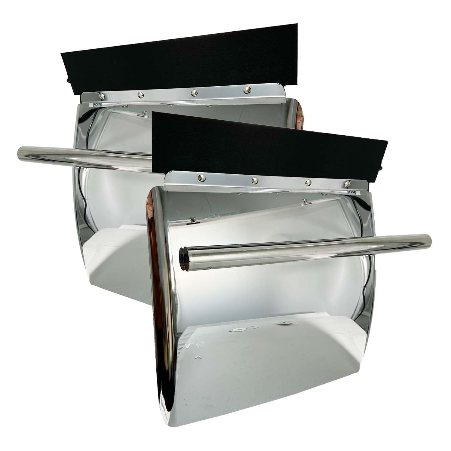 24"x24" Quarter Fender Set Stainless Steel Semi Truck - Foto 13