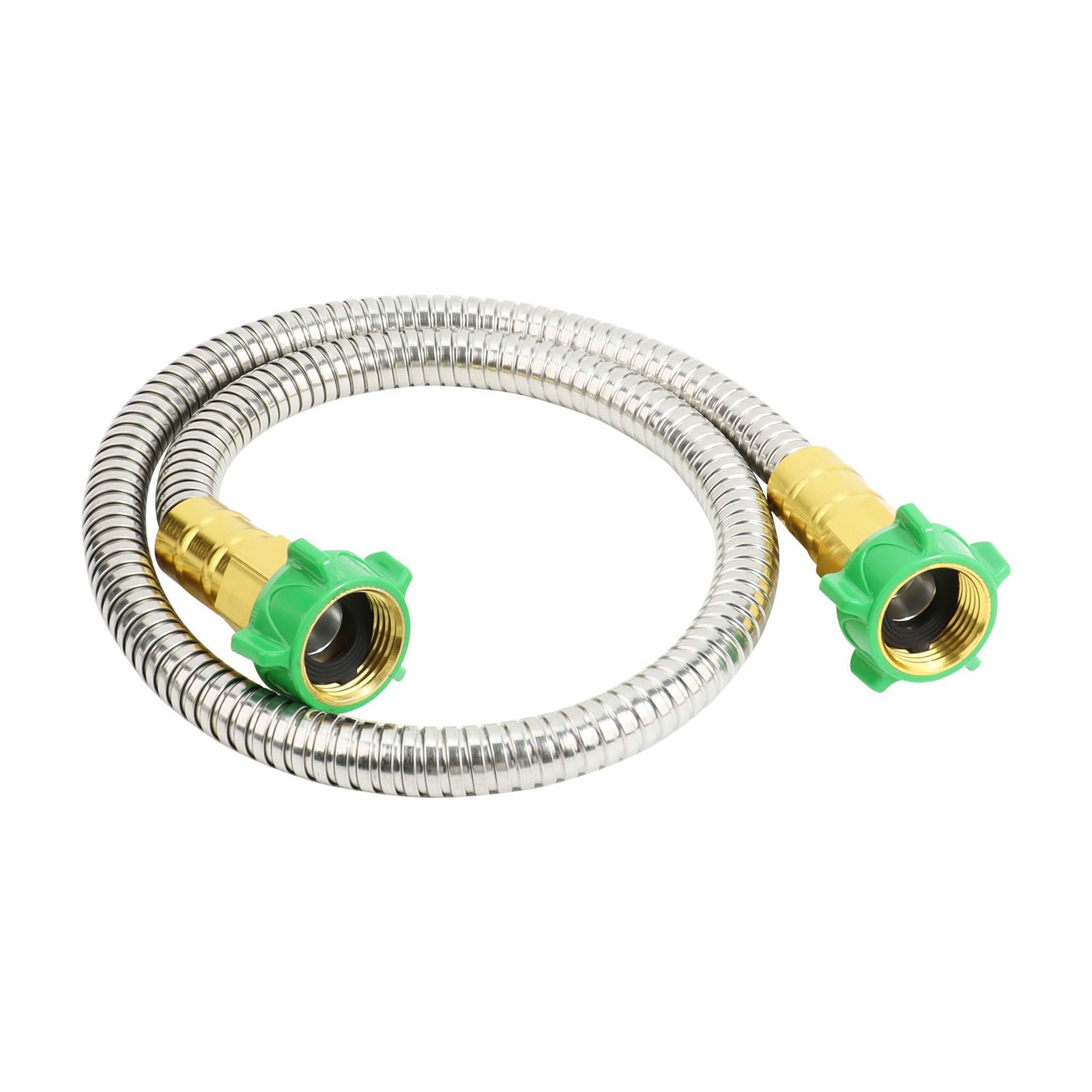 General Hose Adapter Strong 304 Steel Metal Hose Connector Leak Proof Connector Upgrades for Washing Machines Erosion Resistant Stainless Steel Adapter