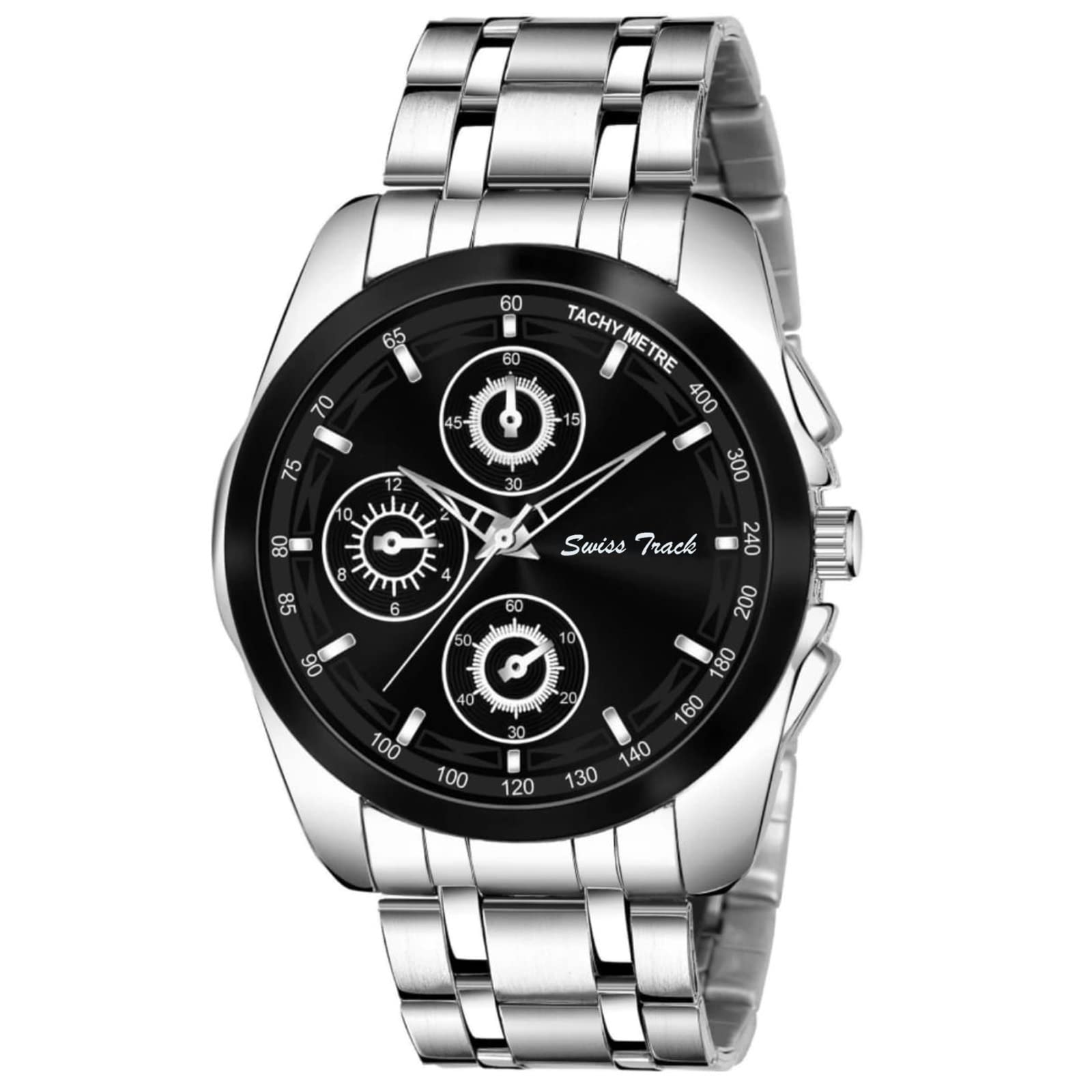 Men's Watch (Metal Chain Analog Wrist Watch STT-163)