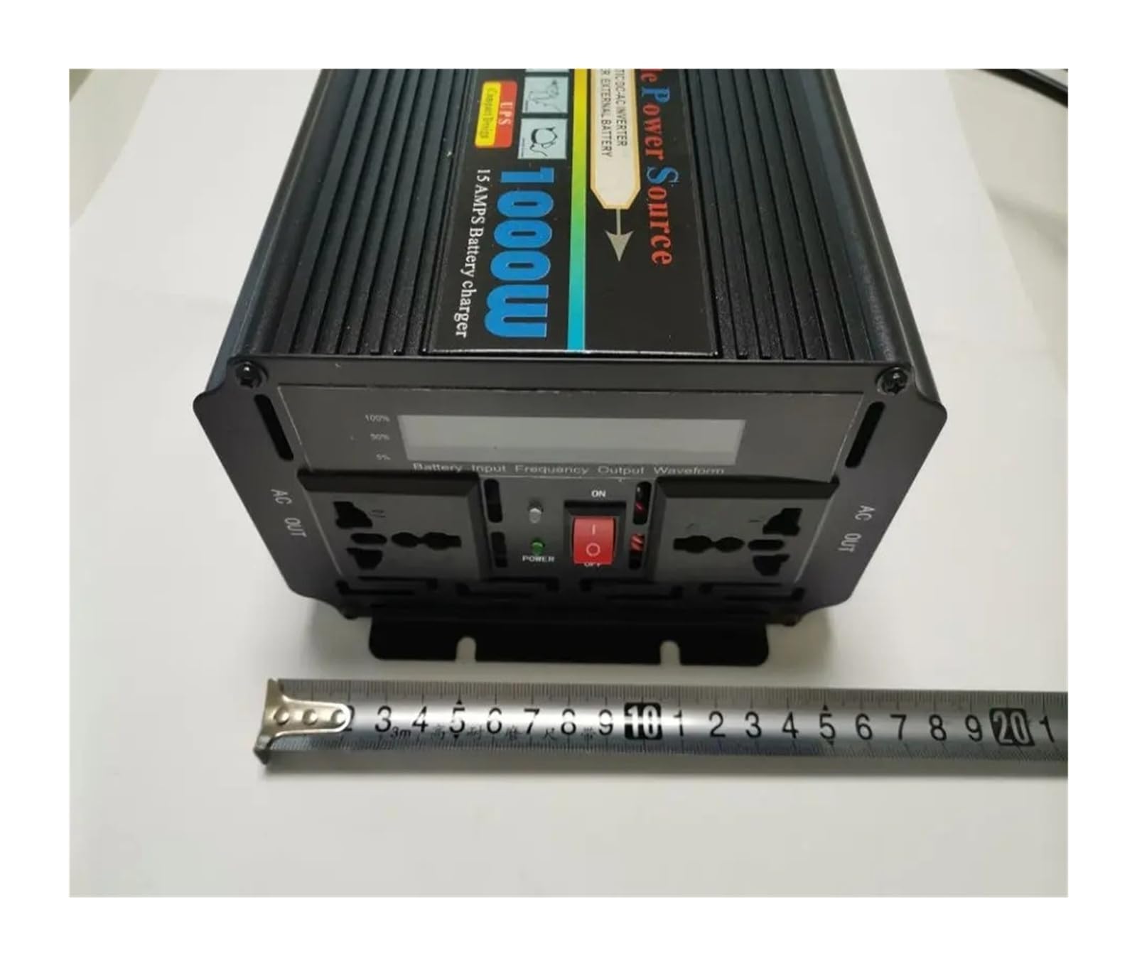 Convertidor Adaptador 1000W DC 12V A AC 220V 50HZ Inversor UPS Emergencia Onda Modificada con Cargador Batería inversor