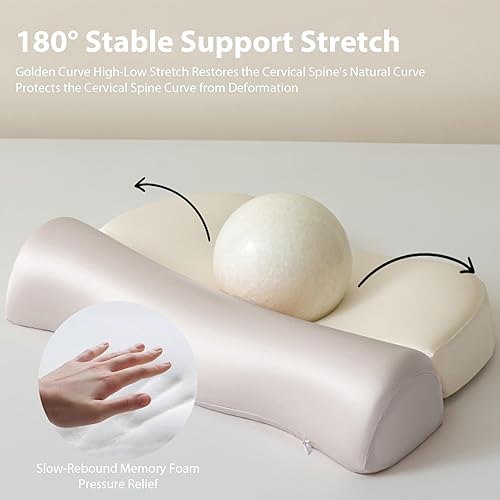Miniatura 6 de Neck Support Pillows for Sleeping Contour Memory Foam Cervical Pillow for Neck Pain Relief Cooling Ergonomic Side Back Sleepers Use Style 2