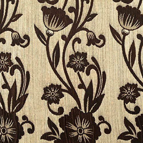 Image of Story@Home Set of 4 Piece Jacquard Multi Eyelet Fancy 5 feet Premium Designer Window Curtains, 60 inch X 46 inch, Brown