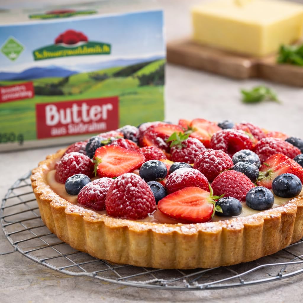 Schwarzwaldmilch Süßrahmbutter 250g – Besonders mild & streichzart, ohne Gentechnik, ideal für Brot, Backen & Kochen, 4 Packungen á 250 g