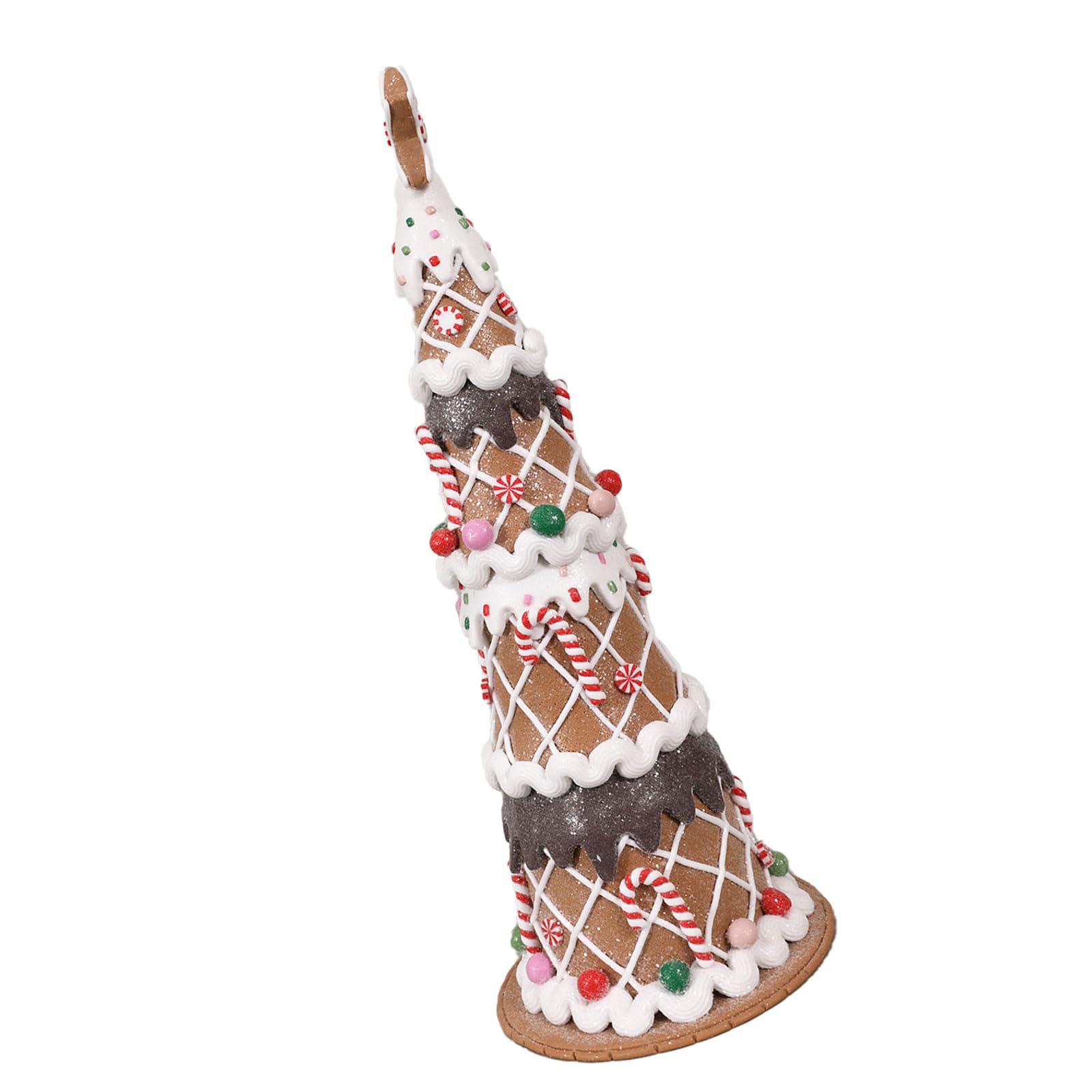 Christmas Tree Tabletop Ornament, PVC Soft Clay Freestanding Holiday Decor for Shelf, Counter, Mantel and Desktop Display Christmas Tabletop Ornament Holiday Shelf Decor Freestanding Tree Display