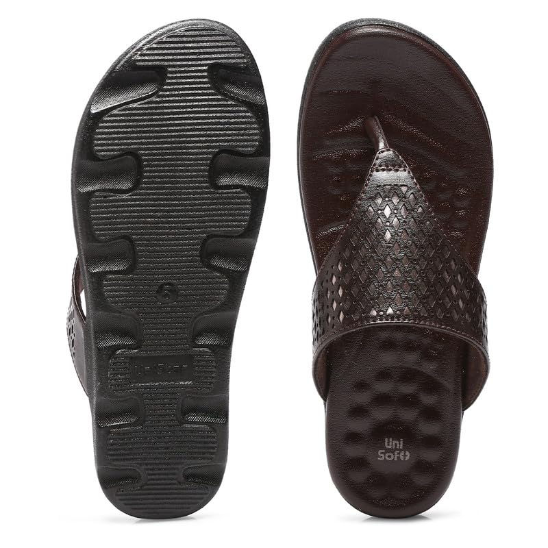 Image of Stylish Brown Lightweight Premium Soft Orthopedic Summer Casual Slippers for Women