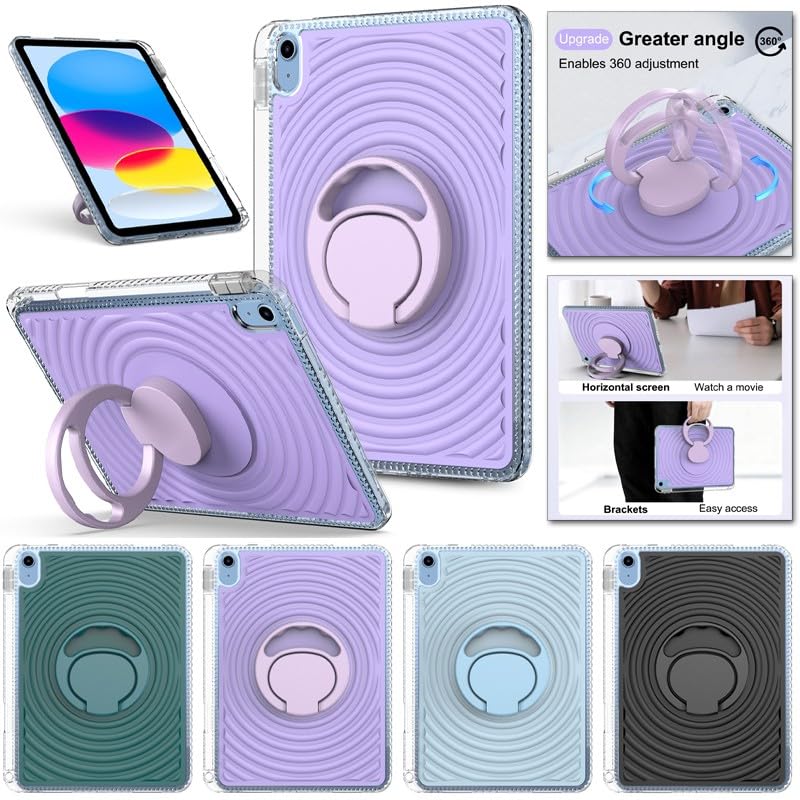 Étui rigide iPad Pro 13 M4 2024 bleu clair en silicone de qualité - 2