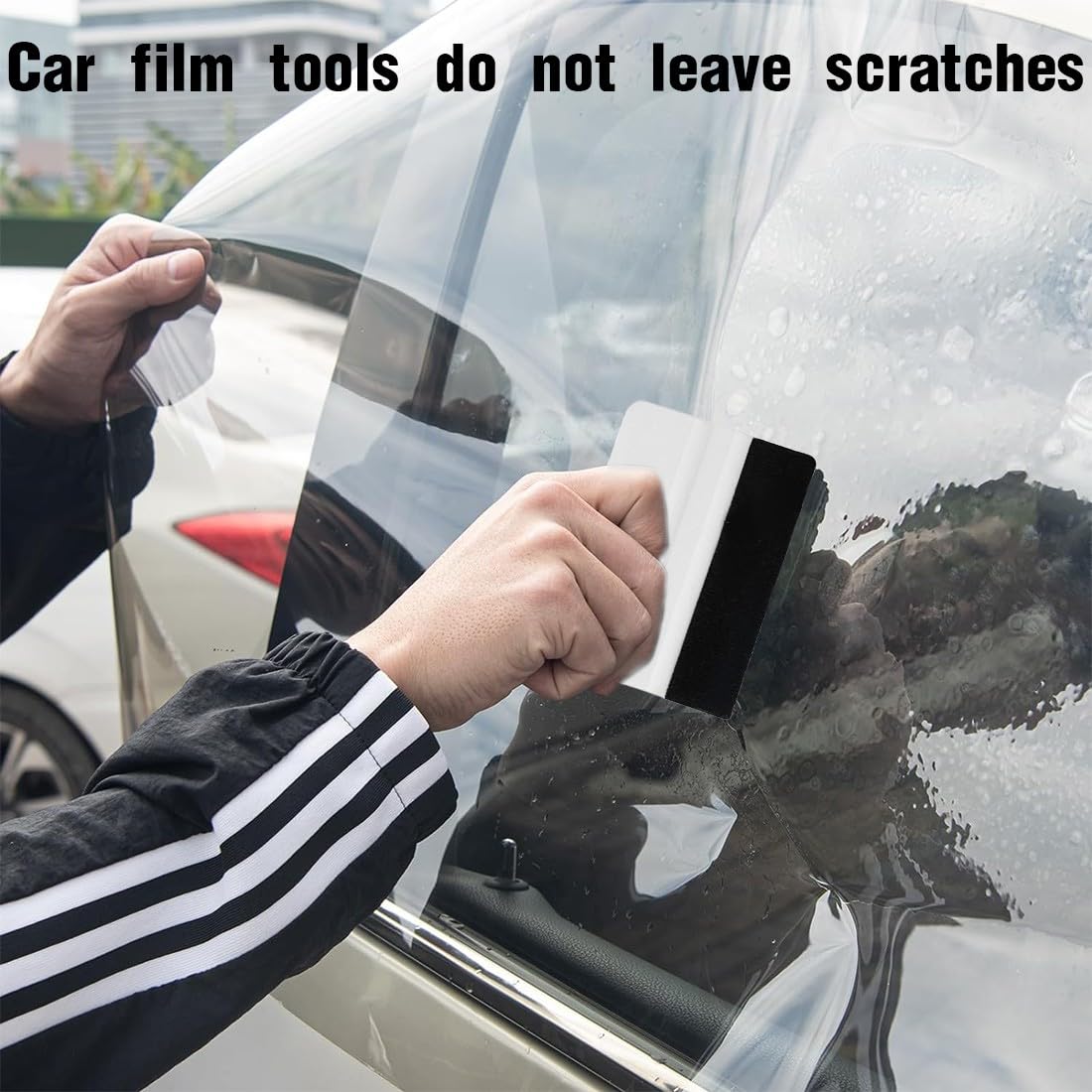 Kit Spatole Per Pellicole Adesive Dimiff® - Set Professionale Con Taglierino Per Applicazione Pellicole - Foto 3