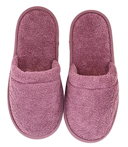 Arus Women's Turkish Organic Terry Cotton Cloth Spa Slippers One Size Fits Most