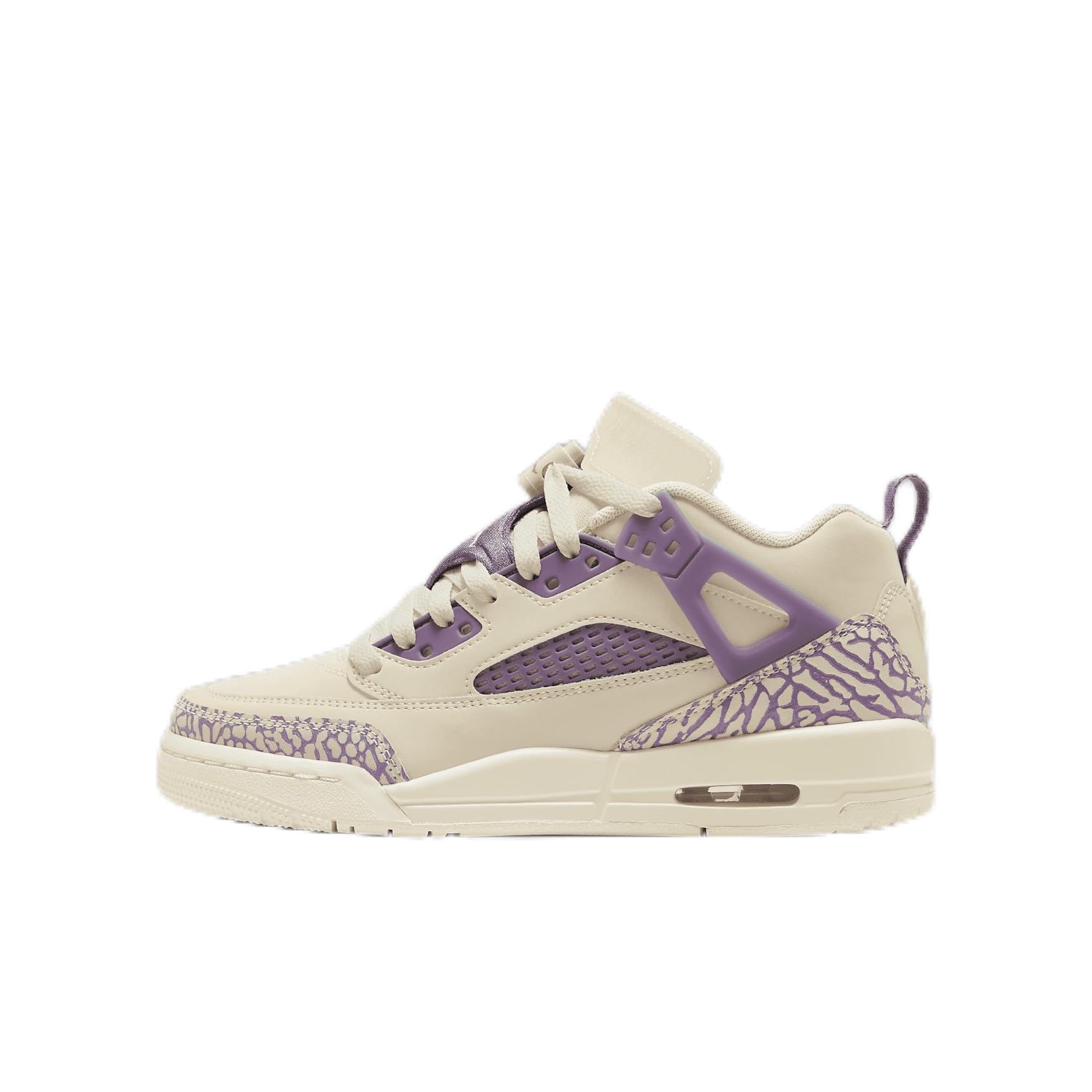 purple white and gold jordans