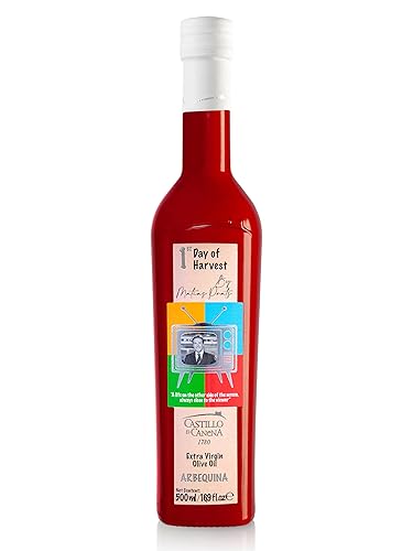 Castillo de Canena First Day Arbequina - Aceite de oliva extra virgen de 500 ml 169 onzas