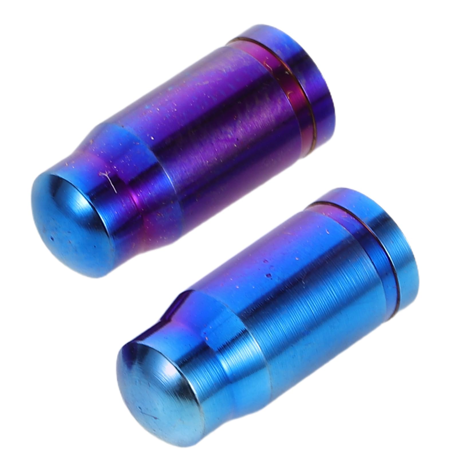 KESYOO 2pcs French Style Bicycle Valve Caps Replacement Titanium Alloy Bike Wheel Tire Valve Cap for Outdoor Cycling Daily Maintenance Repair Accessories