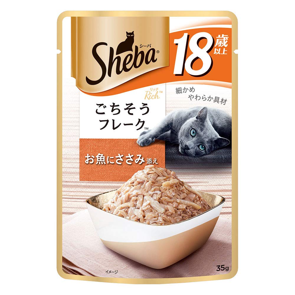 【新着商品】シーバ (Sheba) リッチ ごちそうフレーク お魚にささみ添え 2980円以上で注文可能 シーバ(Sheba) リッチ ごちそうフレーク お魚に