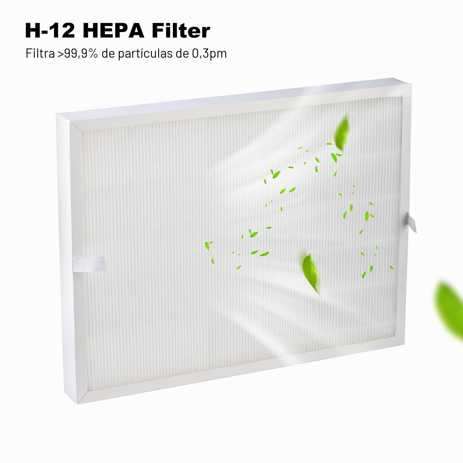 Campana extractora de flujo laminar HEPA H12 con filtro HEPA, 43 x 33 cm FFU caja de inoculación ventilador, sistema de filtro de aire de doble ventilador, campana de flujo laminar portátil para