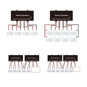 CLUB BOLLYWOOD Battery Equalizer Active Voltage Connected Parallel 4 x 12V Regulator| Home & Garden | Home Improvement | Electrical & Solar | Alternative & Solar Energy