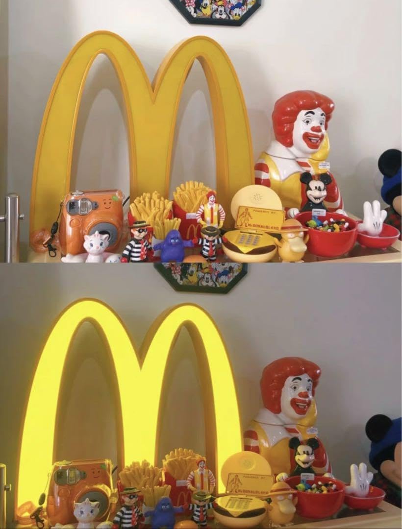 Amazon.co.jp: 90's マクドナルド ゴールデンアーチ 電飾 看板