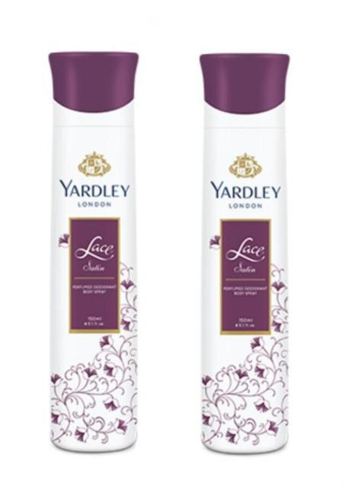 Yardley London Lace Satin Deodorant Spray For Women 150-Ml (Pack Of 2)-image-34