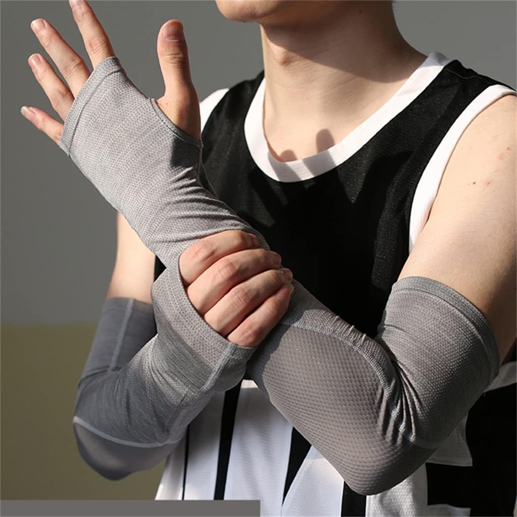 HBJWOV Elastic Sleeves Men and Women Driving and Cycling Long Quick-drying Arm Sleeve Sleeves
