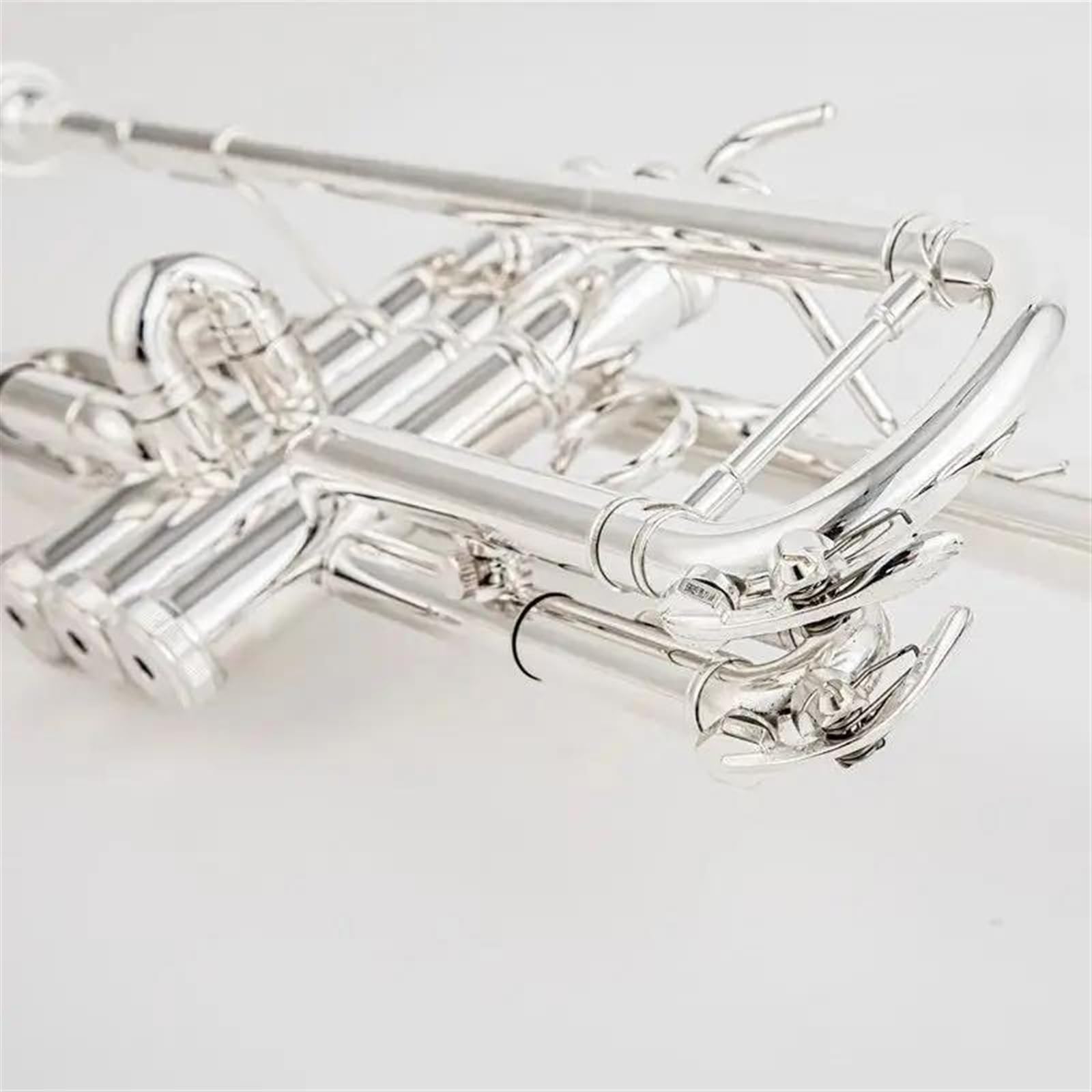 Tromba Strumenti Musicali A Tromba Professionale In Ottone Placcato Argento In Do Tromba In Do Piatto Con Custodia In Pelle