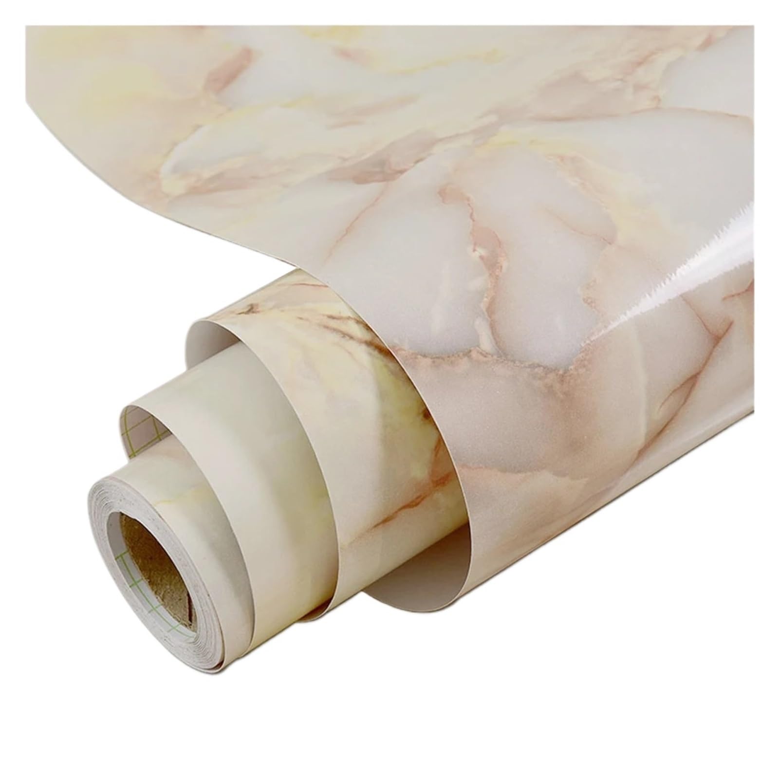 Foelanne Color5 Back Self Adhesive Wallpaper, Marble Contact Paper Multicolor 1/2/5M X 40Cm Self Adhesive Vinyl Home Decor(,5Mx40cm)