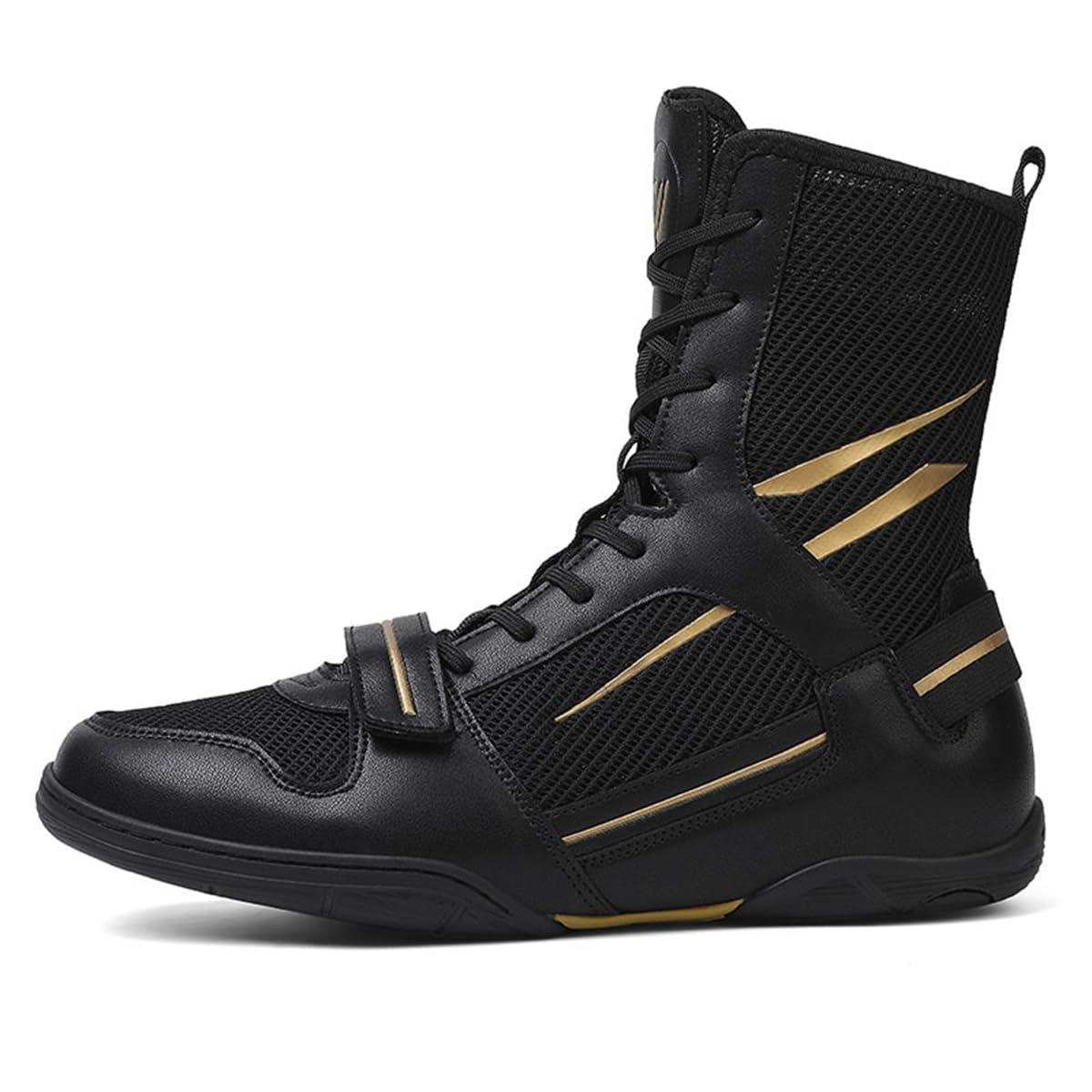Zapatos Deportivos De Boxeo para Mujer para Hombre, Boxers Transpirables De Malla Zapatillas De Deporte De Lucha De Caña Alta Botas De Fitness
