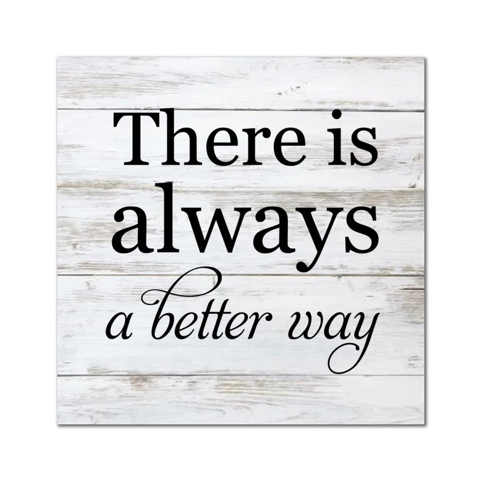 Plaque murale rétro en bois avec citation inspirante positive 30cm