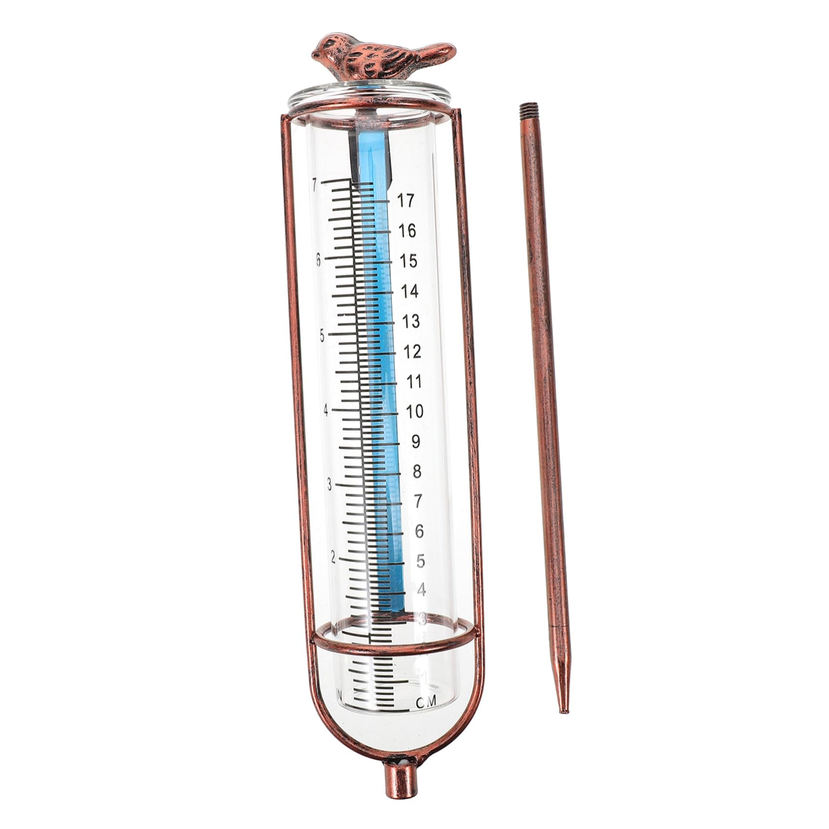 iplusmile 3pièces Pluviomètre De Remplacement pour Jardin Tube De Pluie avec Base pour Mesures Précises Extérieur