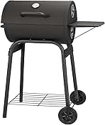Barrel Charcoal Grill, Large Charcoal Grills with Side Shelf, Outdoor BBQ Grill,Perfect for Backyard Camping, Patio Parties, and Picnics