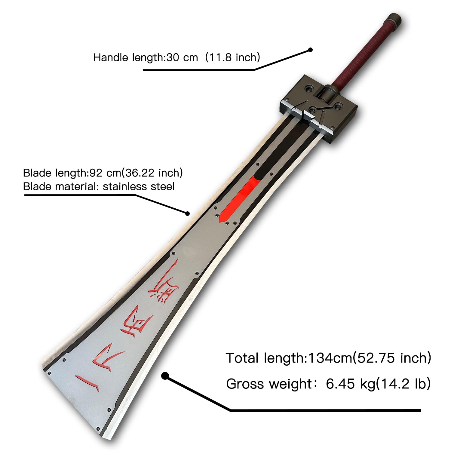 Amazon.com : 52-inchFinalSeveredSwordArmor-Piercing Greatsword