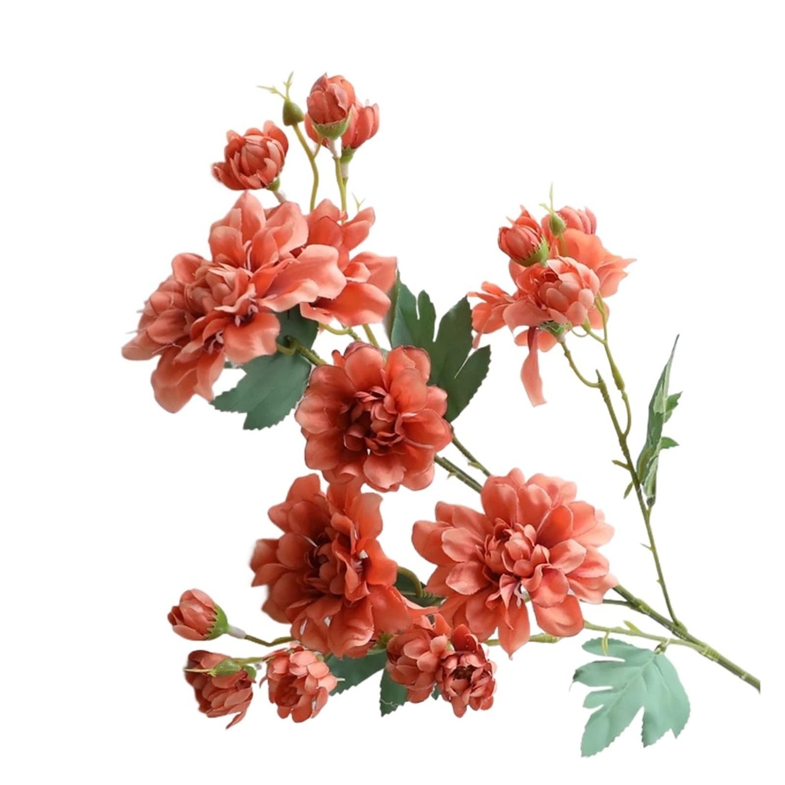 HamPaesk 1pc Artificial Flowers Artificiales Fake Flower For Room Apartment Decor(Dark brown)