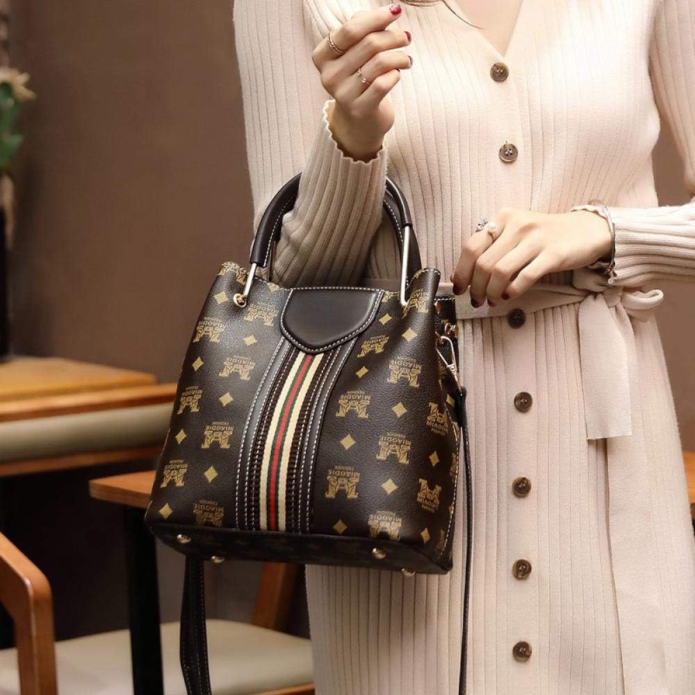 YUNZHI Fashion Trend Shoulder bag women winter wild fashion printing casual ladies travel soft leather hand is diagonal bag black Beautiful Classic Temperament